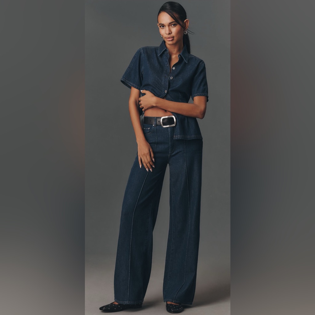 Dl1961 Hepburn Wide-Leg Aura High-Rise Jeans